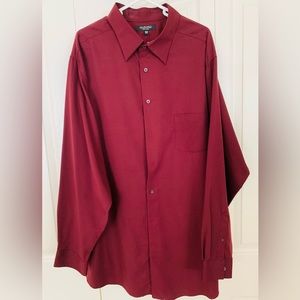 Men’s big and tall button down long sleeve shirt